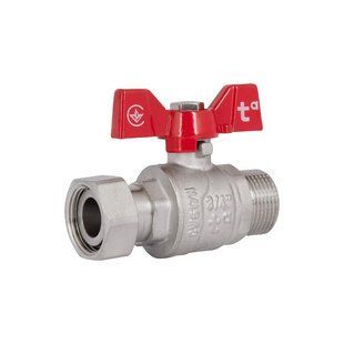 Кран кульовий з накидною гайкою Thermo Alliance Forte 3/4" ВЗ для води прямий SF261W20 SD00021095 фото