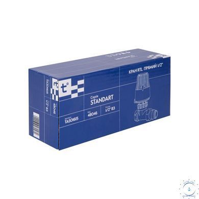 Кран Thermo Alliance Standart RTL прямой 1/2"ВН TAS01615 SD00054170 фото