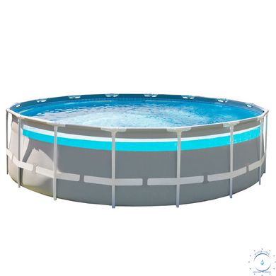 Каркасний басейн Intex 26730 (488х122 см) з картриджним фільтром, драбиною та тентом ap18173 фото