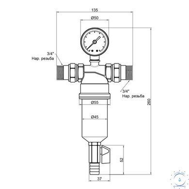 Фильтр самопромывной Thermo Alliance Standar 3/4" тонкой очистки SF127W20 SD00025317 фото
