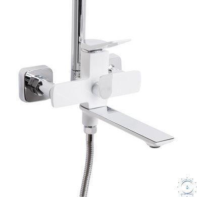 Душова система універсальна Qtap Presto на три споживачі (з виливом) QTPRE111CRW45580 Chrome/White SD00051704 фото