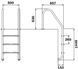 Лестница для бассейна Flexinox Standard Electropolished (5 ступеней), AISI-316L 40986 фото 2