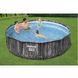 Каркасный бассейн Bestway Wood Style 5614Z (427х107 см) с картриджным фильтром, тентом и стремянкой ap6983 фото 3