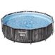 Каркасный бассейн Bestway Wood Style 5614Z (427х107 см) с картриджным фильтром, тентом и стремянкой ap6983 фото 2