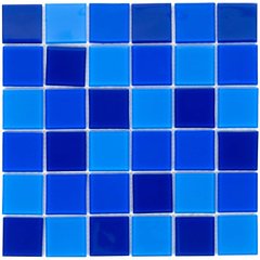 Мозаика стеклянная Aquaviva Cristall Dark Blue (48 мм) ap3750 фото