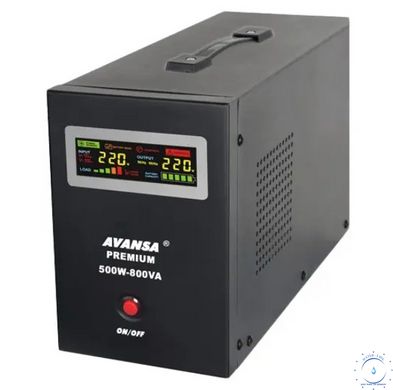 Источник бесперебойного питания AVANSA Premium Pure Sine Wave UPS 500/800W