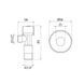 Кран угловой Thermo Alliance Standart (ручка шестигранник) с вент.буксой 1/2"Н х 1/2"Н SF3441515 SD00021097 фото 2