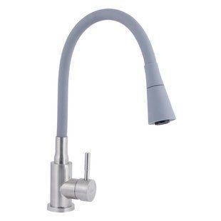 Змішувач для кухні Lidz Aria 015F31 з гнучким виливом (k35) LDARI015F31GNK31871 Grey / Nickel SD00037972 фото