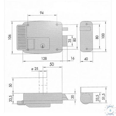 CISA 1.11630.50.1 Замок электромеханический 99-00013418 фото
