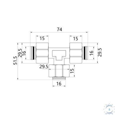 Трійник обтискний Thermo Alliance Standart 20 SD158W202020 SD00002648 фото