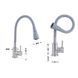 Змішувач для кухні Lidz Aria 015F31 з гнучким виливом (k35) LDARI015F31GNK31871 Grey / Nickel SD00037972 фото 2