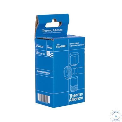 Кран угловой Thermo Alliance Standart (ручка шестигранник) с вент.буксой 1/2"Н х 3/4"Н SF3441520 SD00021098 фото