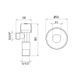 Кран угловой Thermo Alliance Standart (ручка шестигранник) с вент.буксой 1/2"Н х 3/4"Н SF3441520 SD00021098 фото 2