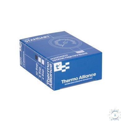 Манометр Thermo Alliance Standart 10 бар 1/4", нижнє підмикання SD17010B SD00021358 фото