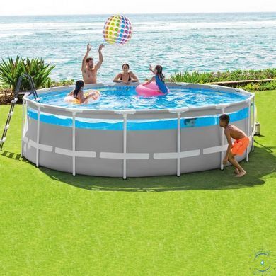 Каркасный бассейн Intex 26730 (488х122 см) с картриджным фильтром, лестницей и тентом 31422 фото