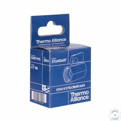 Кран кульовий Thermo Alliance Standart "Mini" 1/2" ВР SD187W15 SD00006180 фото