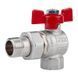 Кран кульовий Icma FAR. ROSSA 1/2" кутовий №361 SD00042357 фото 1
