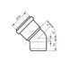 Колено канализационное Ostendorf-OSMA HT-System PLUS d110&times;87&deg; SD00057109 фото 2