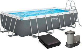 Каркасний басейн Bestway 56465 (549x274x122 см) з картриджним фільтром, драбиною та тентом, уцінка 43945 фото