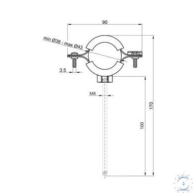 Хомут Thermo Alliance Forte 1&nbsp;1/4" (D38-43 мм) SF10032 SD00052420 фото