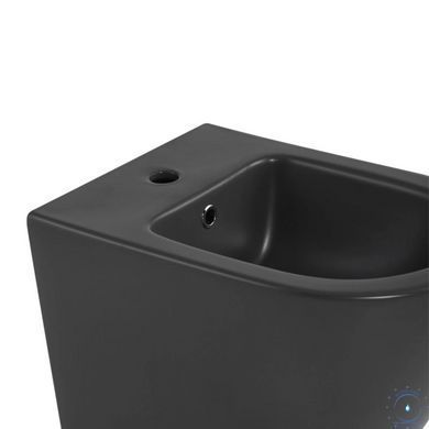 Комплект Qtap Robin Anthracite 3 в 1: унитаз подвесной Ultra Quiet + биде подвесное + раковина накладная QTROBAN49157 SD00055281 фото