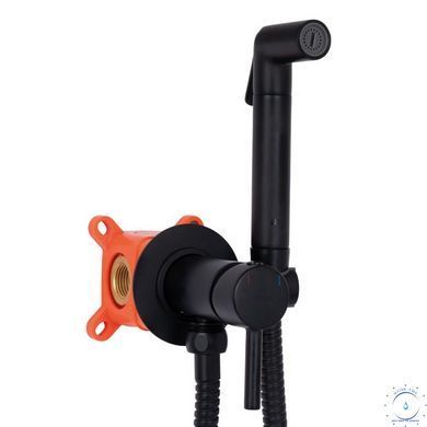 Набор для гігієнічного душу Qtap Inspai-Varius округлий QTINSVARBСRV00440001 Black Matt SD00035723 фото