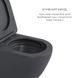 Комплект Qtap Robin Anthracite 3 в 1: унитаз подвесной Ultra Quiet + биде подвесное + раковина накладная QTROBAN49157 SD00055281 фото 4