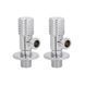 Комплект угловых кранов Thermo Alliance Standart (круг, белый) 1/2"НН, нерж, хром, керам. букса TAS350W1515W SD00055670 фото 3