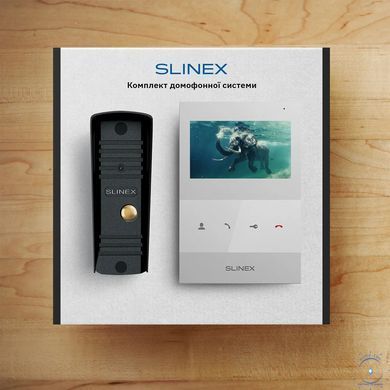 Slinex ML-16HD(Black)+SQ-04M(White) Комплект відеодомофону 99-00014497 фото