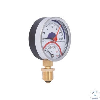 Термоманометр Thermo Alliance Standart 80 мм 1/2", нижнє підмикання SD1726B SD00021361 фото