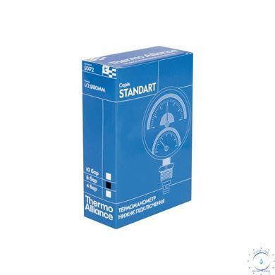 Термоманометр Thermo Alliance Standart 80 мм 1/2", нижнє підмикання SD1726B SD00021361 фото