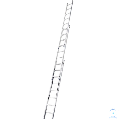 TRIOMAX VIRASTAR Алюмінієві трисекційні сходи 3х9 сходинок via30311 фото