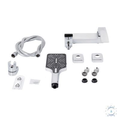 Смеситель для ванны Qtap Swan Cascada с поворотным изливом (c душевым гарнитуром) QTSWA260CRM45565 Chrome SD00051689 фото