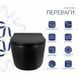 Унитаз подвесной Qtap Taurus Ultra Quiet 515&times;360&times;350 мм, Matt Black, с сиденьем Slim Duroplast / Soft-close / Quick Release QTTAU28BLM50504 SD00056628 фото 3