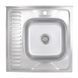 Кухонная мойка Brinex 6060-R 0,6 мм Satin (BRIN6060RSAT06) SD00054107 фото 1