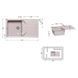 Кухонна мийка Lidz 860х500/240 MAR-07 (LIDZMAR07860500240) SD00044532 фото 2