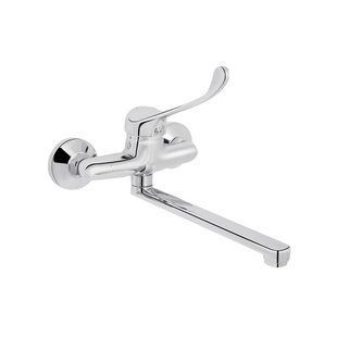 Змішувач для кухні локтьовий Lidz Watt 009 настінний (k35) LDWAT009CRM34862 Chrome SD00040966 фото