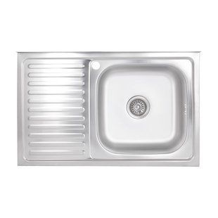 Кухонная мойка Brinex 5080-R 0,6 мм Satin (BRIN5080RSAT06) SD00054102 фото