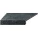 Кутовий Г-подібний елемент бортової плитки Aquaviva Granito Black, 595x345x50(20) мм (лівий/45°) ap6615 фото 1