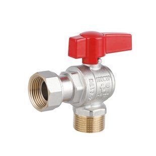 Кран кульовий Thermo Alliance Standart 3/4"ВЗ кутовий, PN40, з накидною гайкою TAS224W20 SD00054688 фото