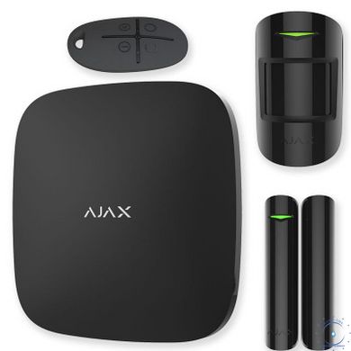 Ajax StarterKit Plus - Комплект бездротової сигналізації з централлю другого покоління - чорний ajax005595 фото