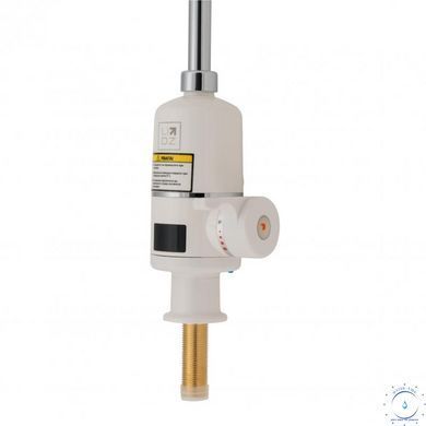 Проточний кран-водонагрівач кухонний для кухні Lidz Warm 056 LDWAR056WCR24984 White / Chrome SD00031081 фото