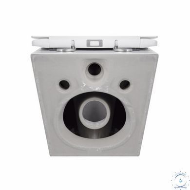 Унітаз підвісний Qtap Jay безобідковий з сідінням Soft-close QT07335176W SD00036224 фото