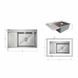 Мойка для кухни интегрированная Lidz Handmade Max 500 H7849L Brushed Steel, 3,0/1,0 мм, крыло слева, увеличенная чаша LDH7849LBRU49463 SD00055587 фото 2