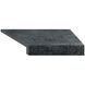 Кутовий Г-подібний елемент бортової плитки Aquaviva Granito Black, 595x345x50(20) мм (правий/45°) ap6616 фото 1