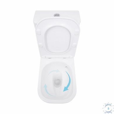 Унитаз напольный Qtap Aquarius Ultra Quiet 620&times;355&times;790 мм с сиденьем Soft-close, White QTAQAW27W49262 SD00055386 фото