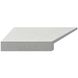 Кутовий Г-подібний елемент бортової плитки Aquaviva Granito Light Gray, 595x345x50(20) мм (лівий/45°) ap6617 фото 1