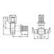 Кут натяжний Icma №1040 d16х2,2-1/2"В настінний 851040ADBO05 SD00053910 фото 2