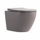 Унітаз підвісний Qtap Robin Ultra Quiet 520&times;365&times;340 мм, Stone grey, з сидінням Slim Duroplast / Soft-close / Quick Release QTROB26SG48996 SD00055120 фото 1
