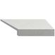 Кутовий Г-подібний елемент бортової плитки Aquaviva Granito Light Gray, 595x345x50(20) мм (правий/45°) ap6618 фото 1